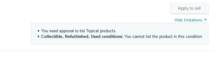 Topical category approval