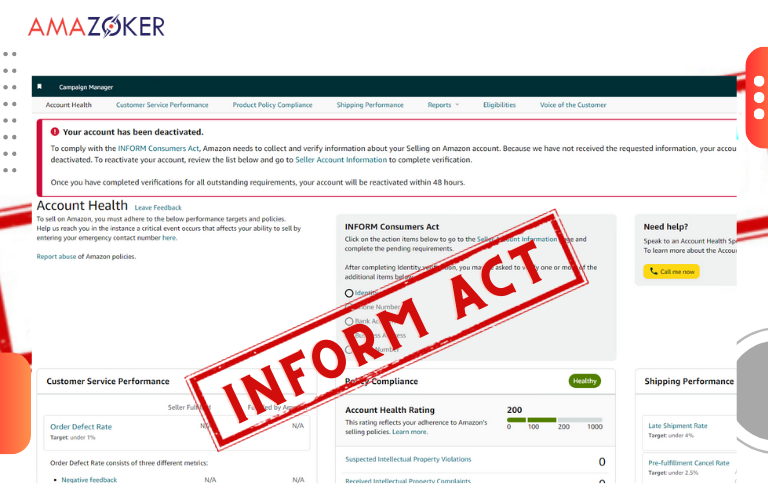 Amazon Inform Consumers Act