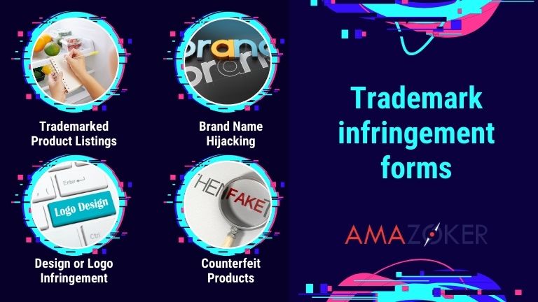 There are multiple forms of trademark infringement that can occur on the Amazon platform