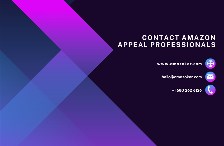 Contact Amazon Appeal Professionals for help.