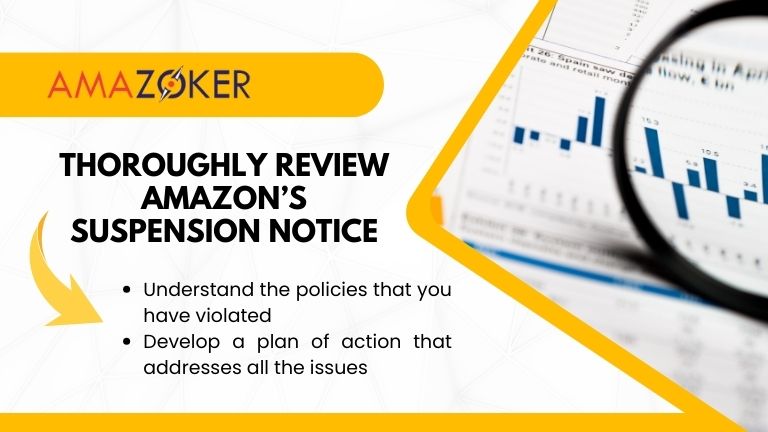 It is essential to read Amazon’s Suspension Notice carefully