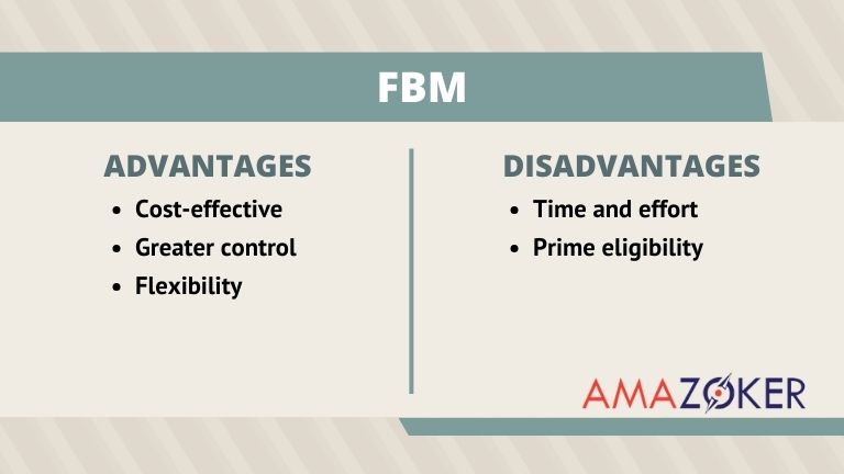The advantages and disadvantages of Amazon FBM