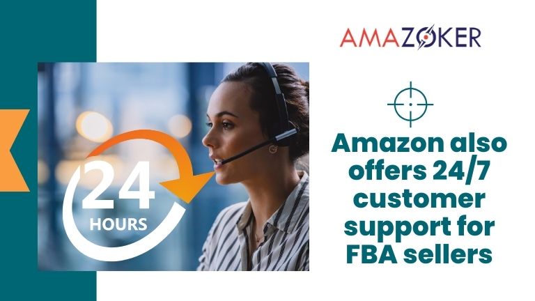 The Amazon support team is available for sellers to contact at any given time