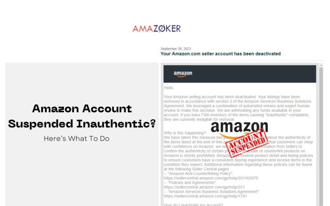 Amazon Account Suspended Inauthentic? Here’s What To Do